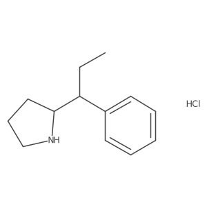 2-(1-Phenylpropyl)pyrrolidine hydrochloride Structure