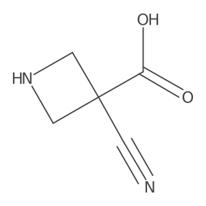 3-Cyano-3-azetidinecarboxylic acid Structure