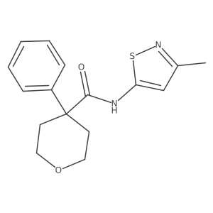 N-(3-methylisothiazol-5-yl)-4-phenyltetrahydro-2H-pyran-4-carboxamide Structure