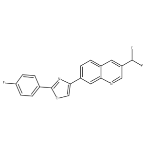 3-(Difluoromethyl)-7-[2-(4-fluorophenyl)-4-oxazolyl]quinoline Structure