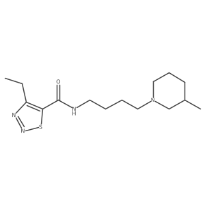 4-ethyl-N-[4-(3-methylpiperidin-1-yl)butyl]-1,2,3-thiadiazole-5-carboxamide Structure