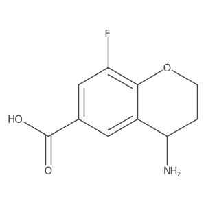 (R)-4-amino-8-fluorochromane-6-carboxylic acid hydrochloride结构式
