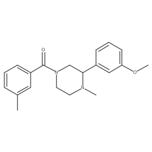 [3-(3-Methoxyphenyl)-4-methyl-1-piperazinyl](3-methylphenyl)methanone Structure