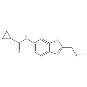 N-[2-(methoxymethyl)-1H-benzimidazol-5-yl]cyclopropanecarboxamide Structure