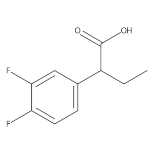 2-(3,4-Difluorophenyl)butanoic acid Structure