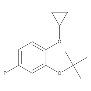 2-Tert-butoxy-1-cyclopropoxy-4-fluorobenzene结构式