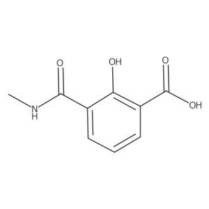 2-Hydroxy-3-(methylcarbamoyl)benzoic acid结构式
