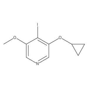 3-Cyclopropoxy-4-iodo-5-methoxypyridine Structure
