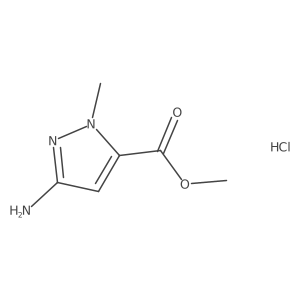methyl 3-amino-1-methyl-1H-pyrazole-5-carboxylate hydrochloride Structure