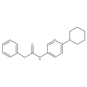 Phenyl N-[6-(1-piperidinyl)-3-pyridinyl]carbamate Structure