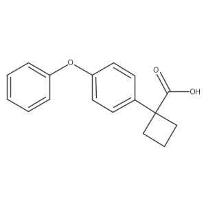 1-(4-Phenoxyphenyl)cyclobutane-1-carboxylic acid Structure