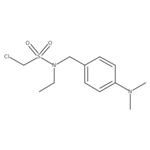 1-chloro-N-{[4-(dimethylamino)phenyl]methyl}-N-ethylmethanesulfonamide Structure