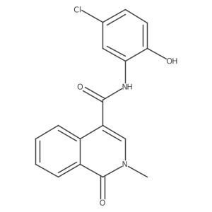 N-(5-chloro-2-hydroxyphenyl)-2-methyl-1-oxo-1,2-dihydroisoquinoline-4-carboxamide Structure