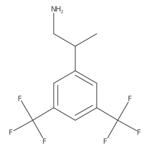 2-[3,5-Bis(trifluoromethyl)phenyl]propan-1-amine结构式