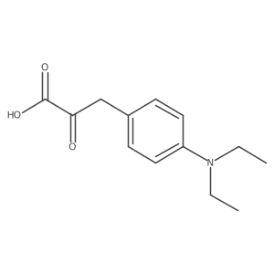 3-[4-(Diethylamino)phenyl]-2-oxopropanoic acid Structure