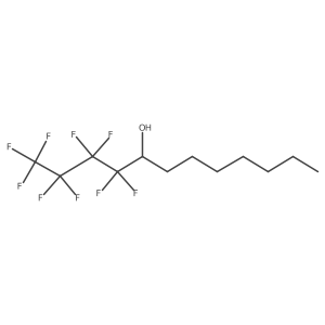 5-Hydroxy-1,1,1,2,2,3,3,4,4-nonafluorododecane结构式