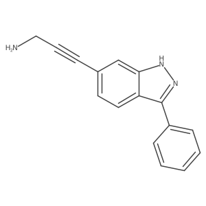 3-(3-phenyl-1H-indazol-6-yl)prop-2-yn-1-amine Structure