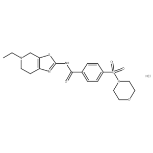 N-(5-ethyl-4,5,6,7-tetrahydrothiazolo[5,4-c]pyridin-2-yl)-4-(morpholinosulfonyl)benzamide hydrochloride结构式