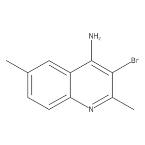 4-Amino-3-bromo-2,6-dimethylquinoline结构式