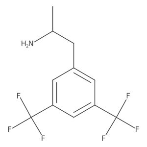 (2R)-1-[3,5-bis(trifluoromethyl)phenyl]propan-2-amine结构式