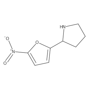 2-(5-Nitrofuran-2-yl)pyrrolidine结构式