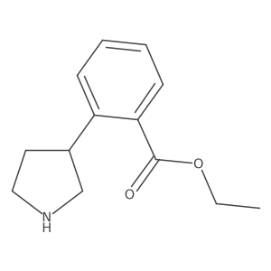 Ethyl 2-(pyrrolidin-3-yl)benzoate Structure