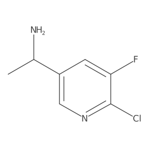 1-(6-Chloro-5-fluoropyridin-3-yl)ethan-1-amine Structure