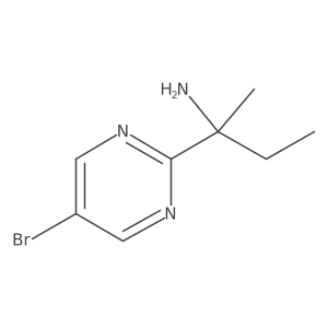 2-(5-Bromopyrimidin-2-yl)butan-2-amine结构式