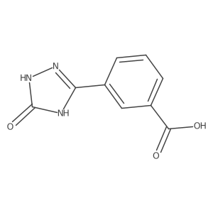 3-(5-oxo-4,5-dihydro-1H-1,2,4-triazol-3-yl)benzoic acid结构式