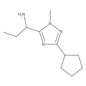 1-(3-Cyclopentyl-1-methyl-1h-1,2,4-triazol-5-yl)propan-1-amine Structure