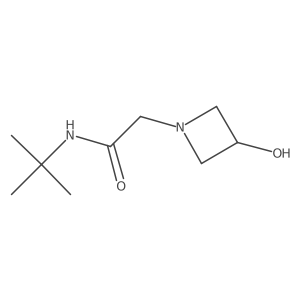 N-tert-butyl-2-(3-hydroxyazetidin-1-yl)acetamide Structure