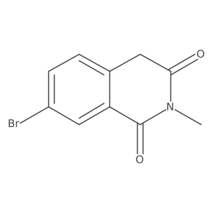7-Bromo-2-methyl-1,2,3,4-tetrahydroisoquinoline-1,3-dione Structure