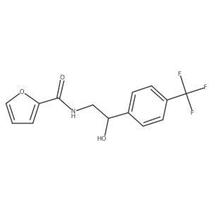 N-(2-hydroxy-2-(4-(trifluoromethyl)phenyl)ethyl)furan-2-carboxamide结构式