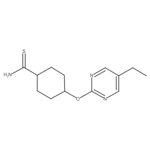 4-[(5-ethyl-2-pyrimidinyl)oxy]Cyclohexanecarbothioamide Structure