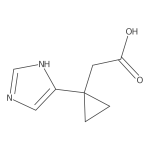 2-[1-(1H-imidazol-5-yl)cyclopropyl]acetic acid Structure