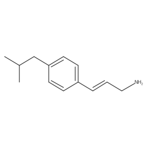 3-[4-(2-Methylpropyl)phenyl]prop-2-en-1-amine结构式