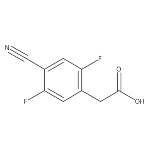 4-Cyano-2,5-difluorophenylacetic acid Structure