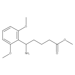 Methyl 5-amino-5-(2,6-dimethoxyphenyl)pentanoate结构式