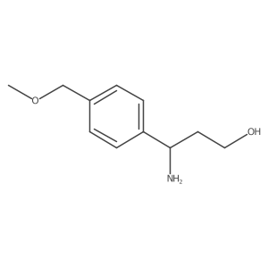 3-Amino-3-[4-(methoxymethyl)phenyl]propan-1-ol Structure