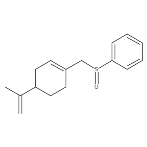 ((((R)-4-(Prop-1-en-2-yl)cyclohex-1-en-1-yl)methyl)sulfinyl)benzene结构式
