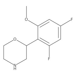 2-(2,4-Difluoro-6-methoxyphenyl)morpholine结构式