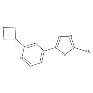 5-(2-Cyclobutylpyridin-4-yl)thiazol-2-amine Structure
