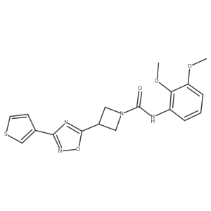 N-(2,3-dimethoxyphenyl)-3-(3-(thiophen-3-yl)-1,2,4-oxadiazol-5-yl)azetidine-1-carboxamide Structure