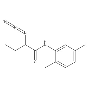 2-azido-N-(2,5-dimethylphenyl)butanamide结构式