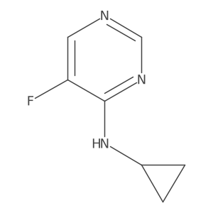 N-cyclopropyl-5-fluoropyrimidin-4-amine结构式