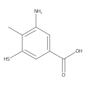 3-Amino-4-methyl-5-sulfanylbenzoic acid Structure