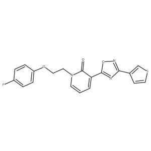 1-(2-(4-fluorophenoxy)ethyl)-3-(3-(thiophen-3-yl)-1,2,4-oxadiazol-5-yl)pyridin-2(1H)-one Structure