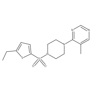 4-(4-((5-Ethylthiophen-2-yl)sulfonyl)piperazin-1-yl)-5-methylpyrimidine结构式