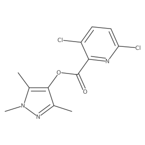 (1,3,5-Trimethylpyrazol-4-yl) 3,6-dichloropyridine-2-carboxylate结构式