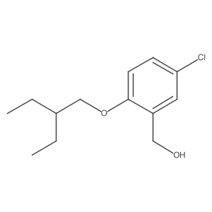 [5-Chloro-2-(2-ethyl-butoxy)-phenyl]-methanol结构式